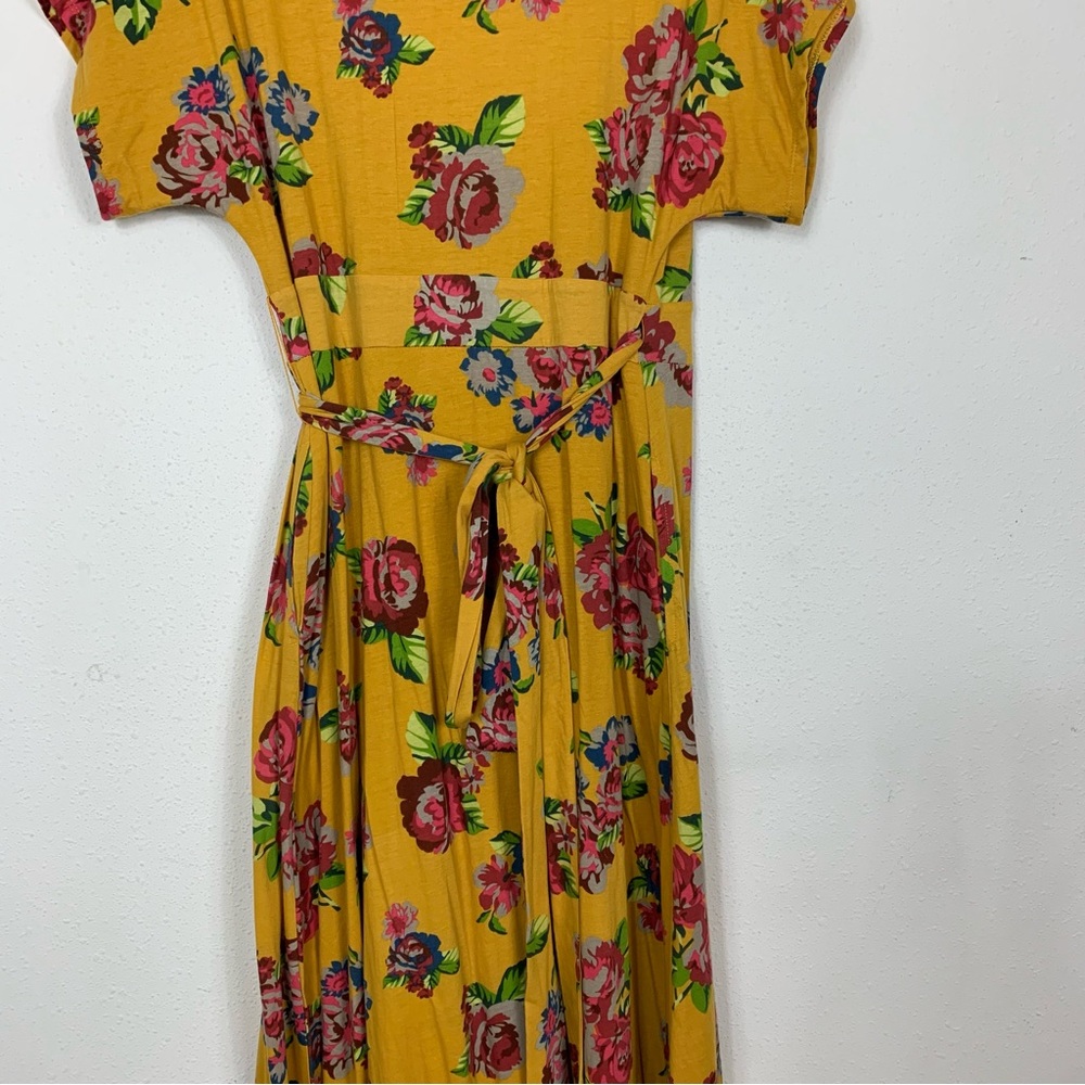 Matilda Jane Alana Yellow Floral Wrap Maxi Dress Garden Sz Small - Picture 11 of 11